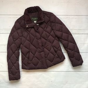 Eddie Bauer Plum Puffy Coat